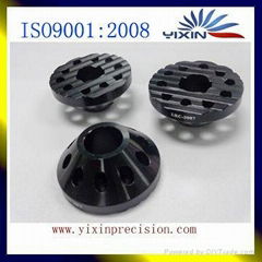 high precision cnc turning and milling black anodized aluminum auto component pa