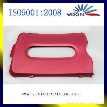 hot selling red anodized aluminum parts with cnc milling and turning machined pr 3