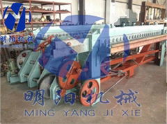 horizontal gabion mesh netting machine