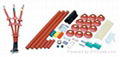 Indoor termination kits/heat shrinkable