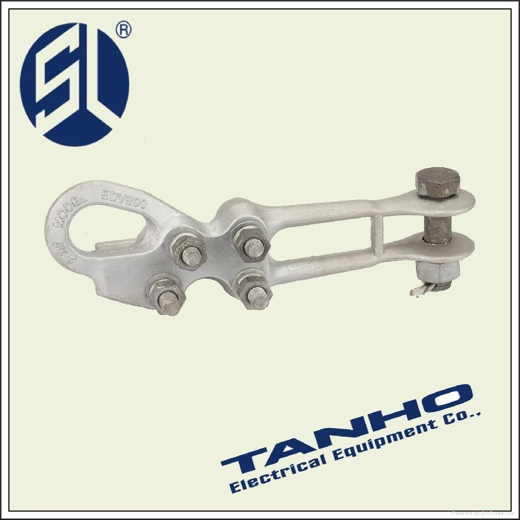 tension clamps for overhead suspension wire cable