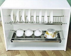 Kitchen cabinet stainless steel dish