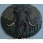 Handicraft round resin wall hanging