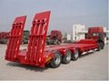 3 Axle Low Bed Semi-Trailer for 40-80