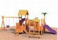 Wooden ourdoor playgroundQQ12042-6 1