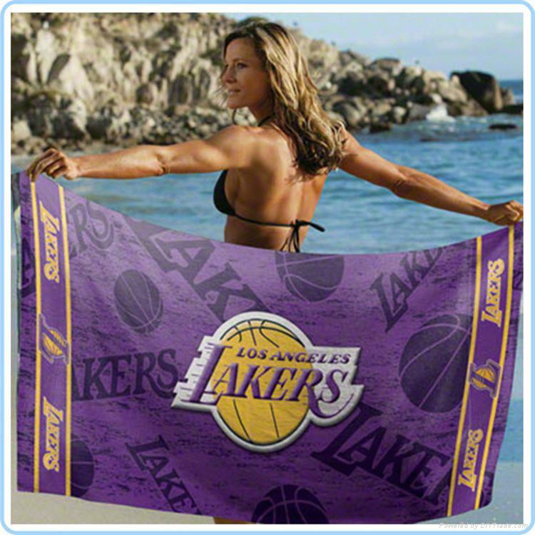 PRINTED microfiber suede beach towel 4