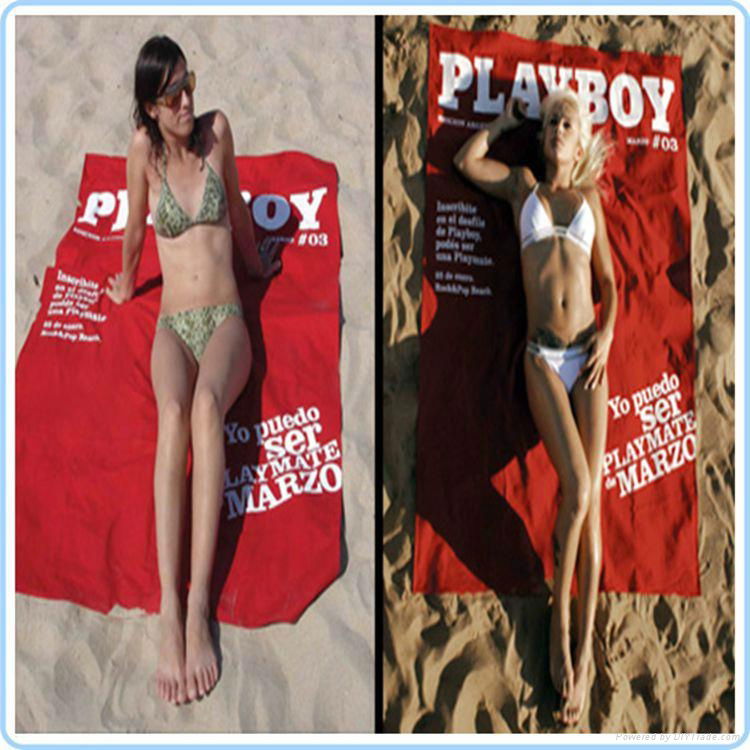 microfiber suede photo printing beach towel  3