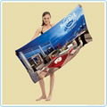 Microfiber suede printed beach towel  4