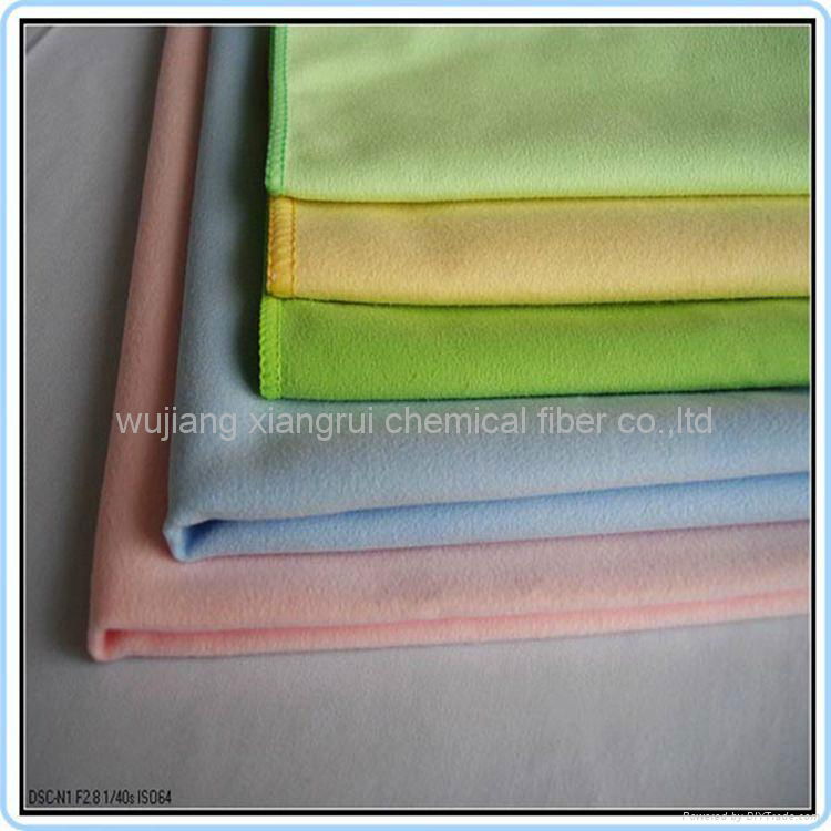 Polyester nylon suede fabric for cleaning cloth 3