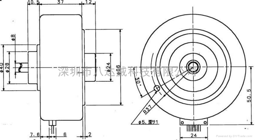 空氣淨化器專用塑封電機 2