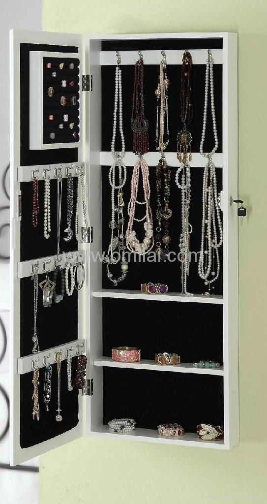 Wall Mounted Dressing Mirror Jewelry Armoire 3