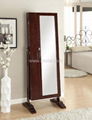 Antique Double doors mirror jewelry armoire   1