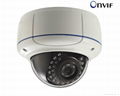 Vandal Proof Tri-Axis 2MP Dome PoE IP