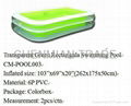 Transparent Green Rectangula Swimming Pool(CM-POOL003) 3