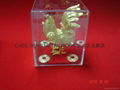 7.5cm Gold Plated Fortune Rooster with Plastic Box 5