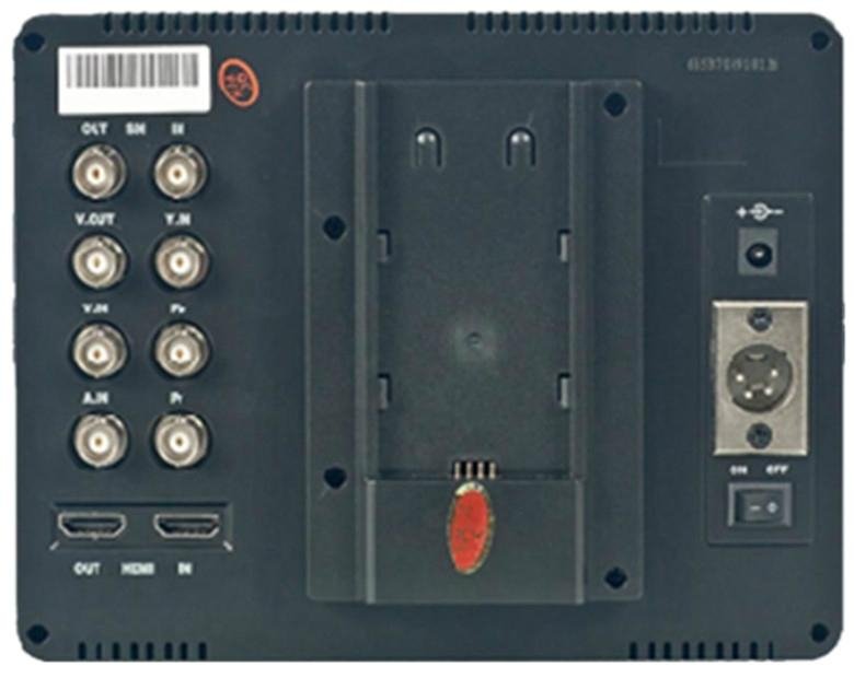 7" LCD Video Camera Monitor with HD-SDI、HDMI & YPbPr Input,665 3