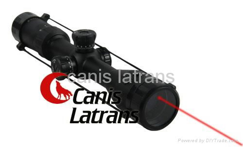 Tactical Laser Riflescope with Kill Flash with Laser Sight, 3-9X42 Le, CL1-0182 2