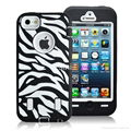 wholesale promotion high quality Zebra Case For Ip hone 5 5g with bulit in scree 1