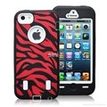 wholesale promotion high quality Zebra Case For Ip hone 5 5g with bulit in scree 2