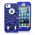wholesale promotion high quality Zebra Case For Ip hone 5 5g with bulit in scree 3
