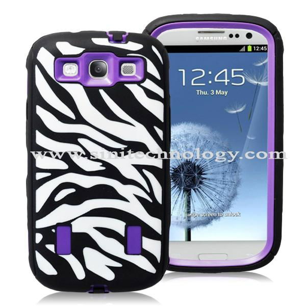 wholesale promotion high quality Zebra Case For samsung i9300case galax s3 case  2