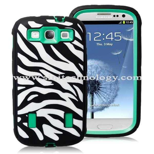 wholesale promotion high quality Zebra Case For samsung i9300case galax s3 case  4