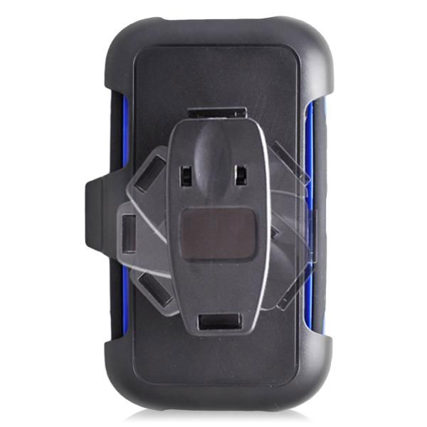 New arrival Plastic Hard R   ed Plain Case For SAM i9300 S3 with holster and scr 2