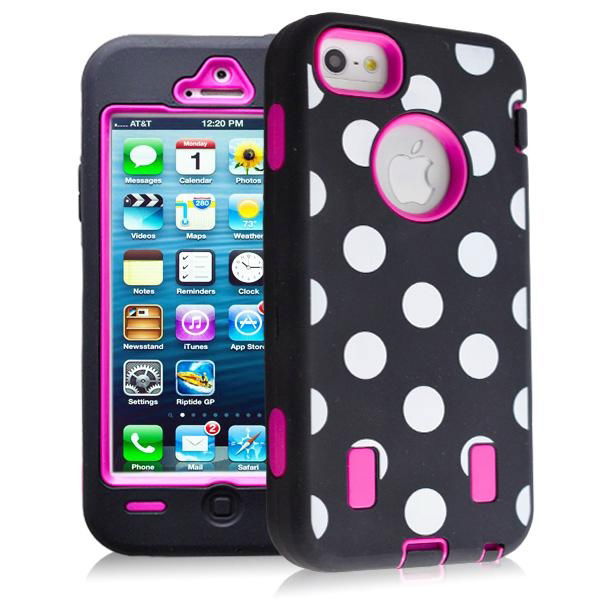 colorful polka dot case hybird case For Ip5 5g