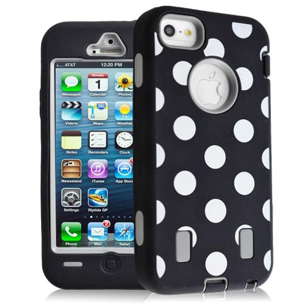 colorful polka dot case hybird case For Ip5 5g 2