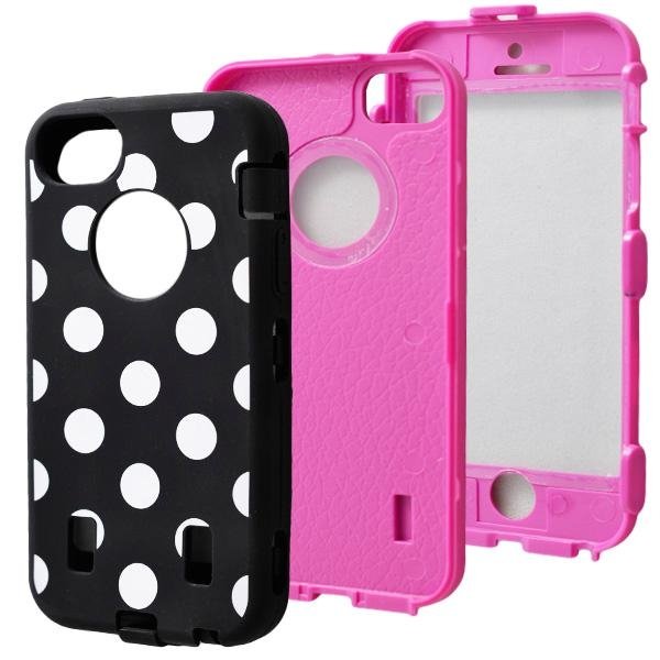colorful polka dot case hybird case For Ip5 5g 5