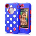 Multicolor Polka dot case for ip4 4s hybrid case 1