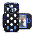 Multicolor Polka dot case for ip4 4s hybrid case 2