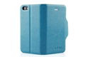 Ultra-thin standing leather case for iphone5,Samsung S4,N7100 with insert card 4