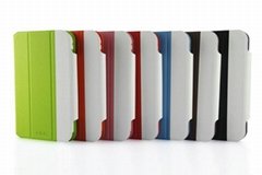 colorful standing leather case with insert card for samsung N5100