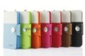 Double color design stand leather case for iphone5,S4