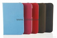 360 degree rotation leather case with epoxy for Samsung N5100