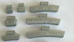 Zinc clip on wheel balance weight