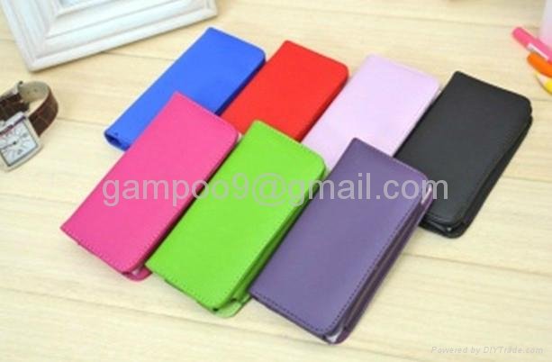 iPhone 5 Case Leather Flip Wallet Case Cover Pouch with ID Credit Card Slot  2