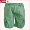 Cotton Cargo shorts green color bemuda