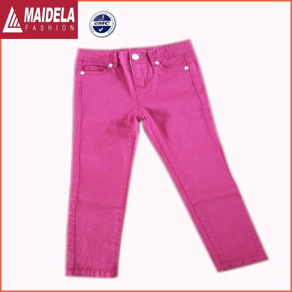 Children's Candy-colored cotton leisure small straight jeans - MDL171 ...