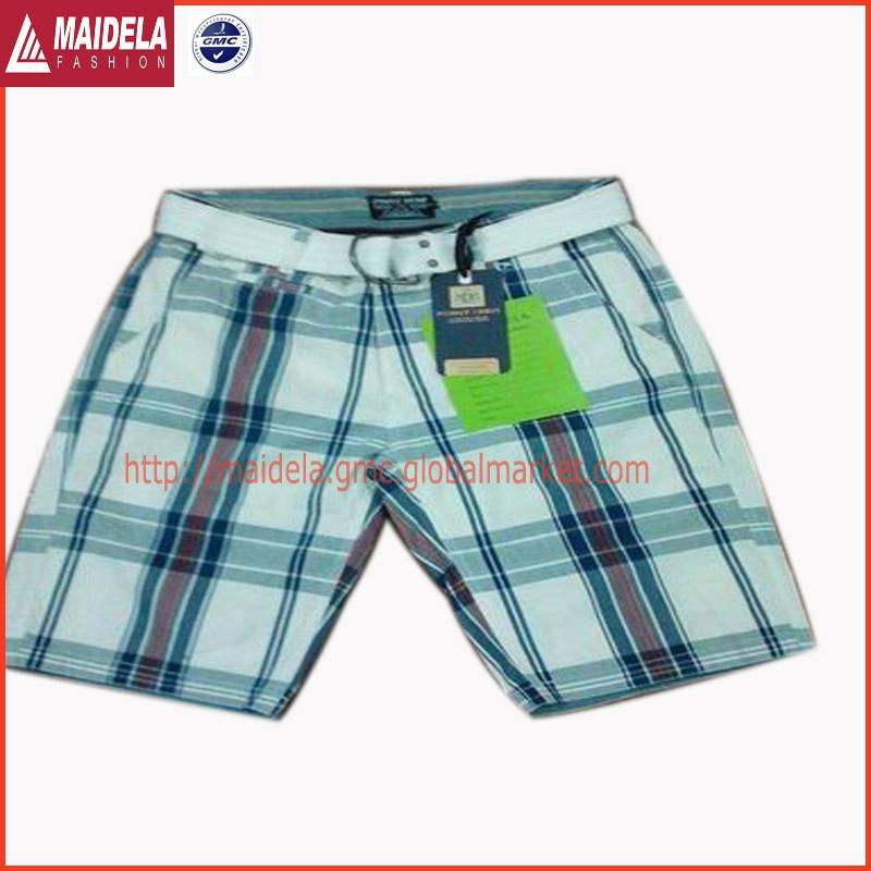 Men's cotton blue leisure Bermuda