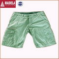 Men's new cargo shorts garment dyed