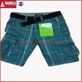 Men's fashion casual plaid shorts 3