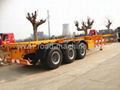 3 AXLES SKELETON SEMI TRAILER