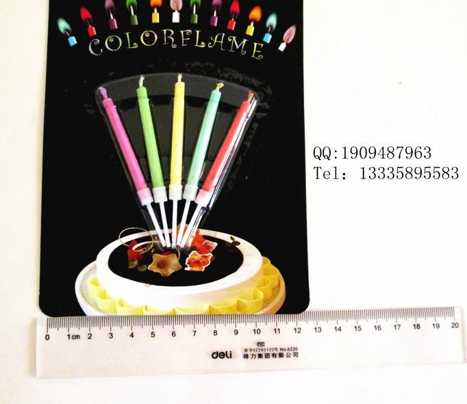 colorful flame birthday candles 2