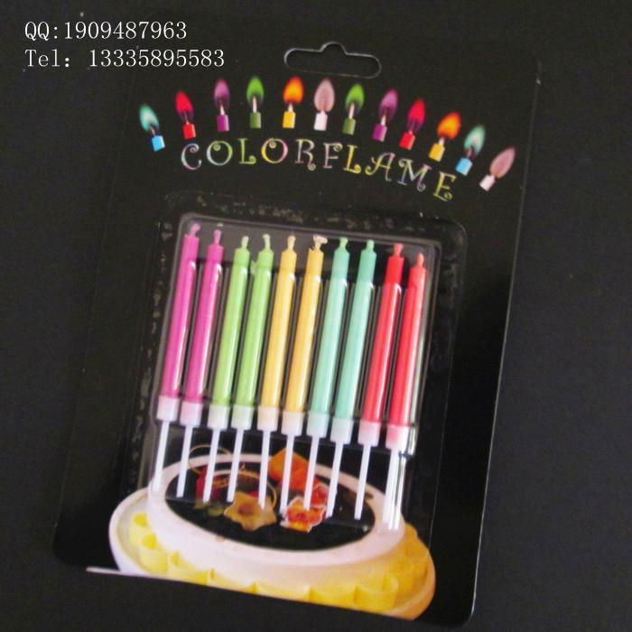 colorful flame birthday candles 3