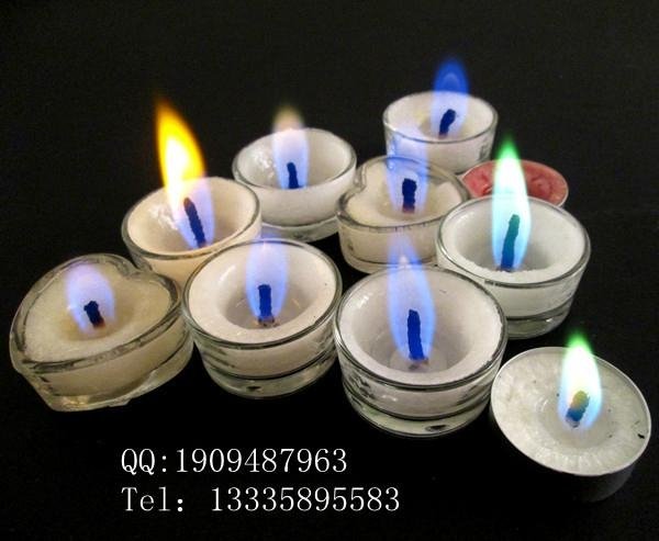 colorful flame glass tealight cup candles 4