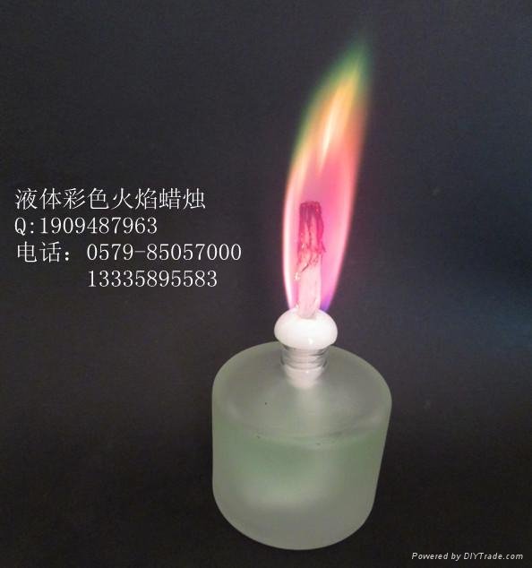 colored flame torch candles oil candle