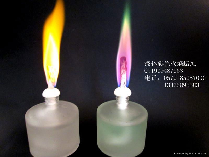 colored flame torch candles oil candle 2