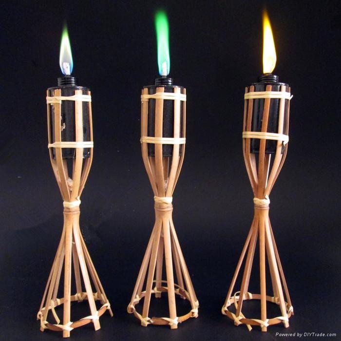 color flame torch candles oil candle wholesale